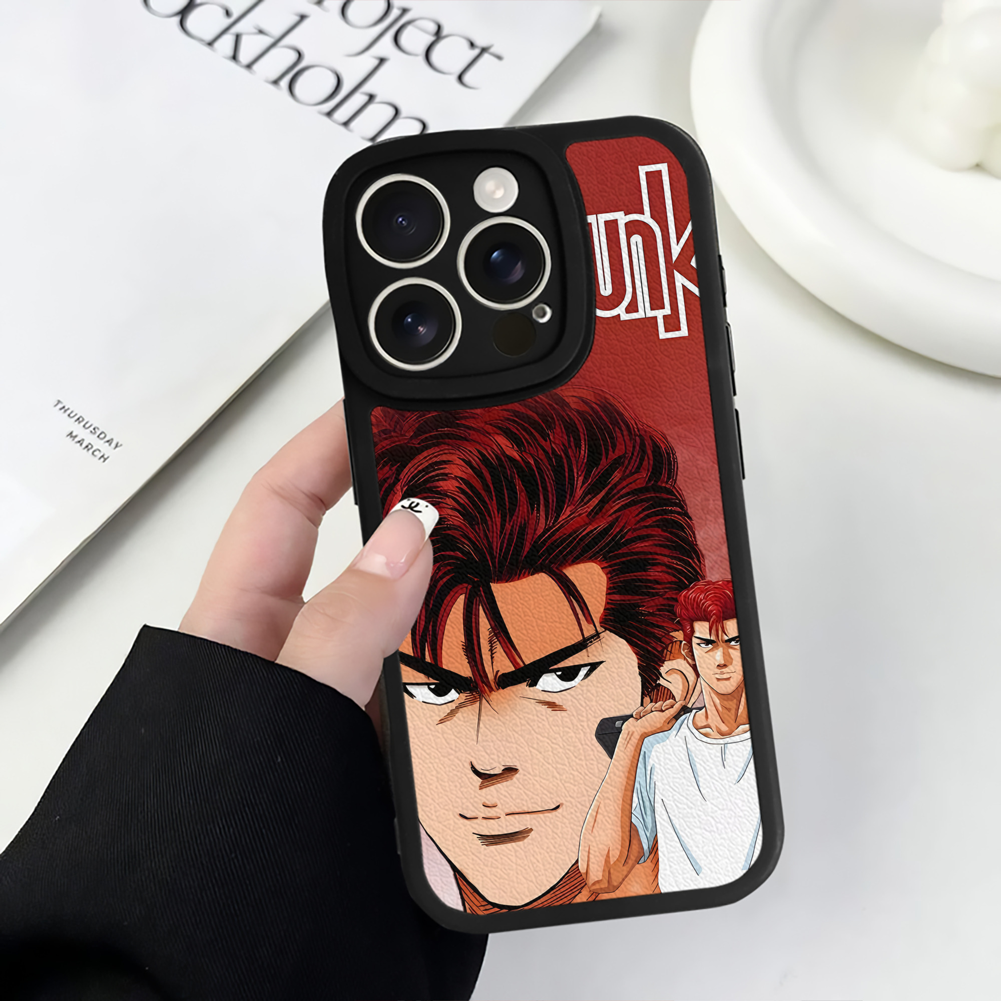 （画像用） SLAM DUNK／スラムダンク 【iPhone 16シリーズ対応】シリコンスマホケース（レザー調） 材質：シリコン